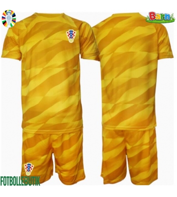 Kroatien Målvakt Hemmaställ Barn EM 2024 Kortärmad (+ Korta byxor)